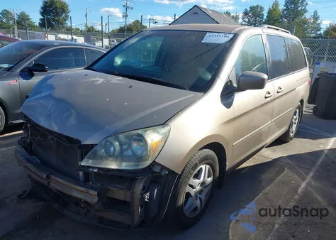 2007 Honda Odyssey Ex из США, поврежденный, VIN 5FNRL38437B427272